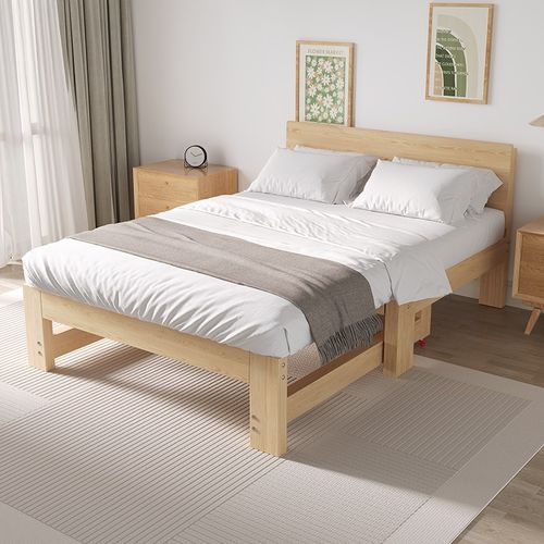 全实木伸缩床多功能m折叠沙发床两用小户型抽拉床简易单人推拉床