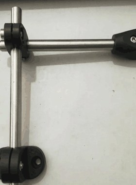 输送机护栏支架铝型材固定支架传送带配件小十字承夹T型夹孔12圆