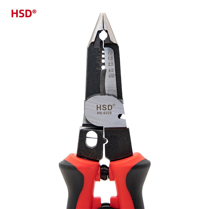 尖嘴剥线钳多功能剪线钳万用拔线钳子线缆钳电工工具8寸钳子