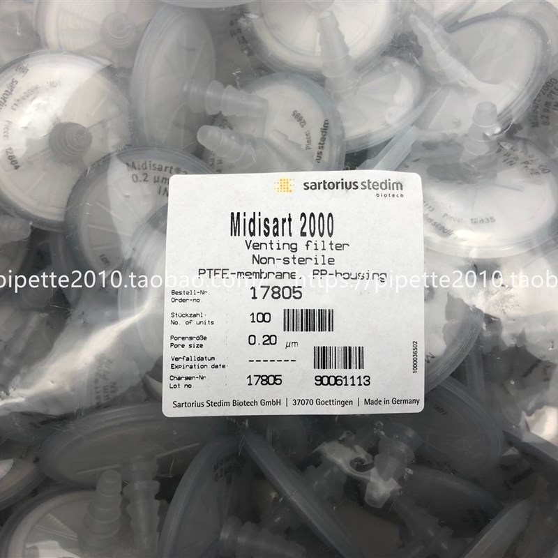 赛多利斯 17805空气过滤器 Midisart 2000  0.2um  软管口 未灭菌