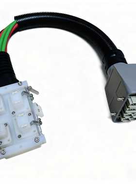 重型设备线束带H16B-TH-4B简易安装连接器重载连接器TRVV高柔线材