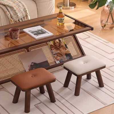 一件代发简约家用单人门口换鞋凳小板凳客厅坐凳实木百搭款小凳子