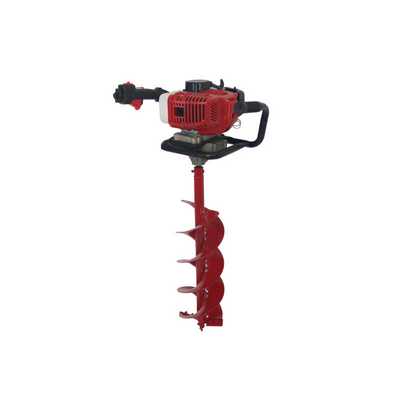 单缸风冷二冲程51.7CC单人手持汽油地钻螺旋挖土机冰钻小型高功率