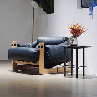 定制设计师单人沙发椅子客厅极简轻奢休闲懒人躺椅复古泽西岛椅