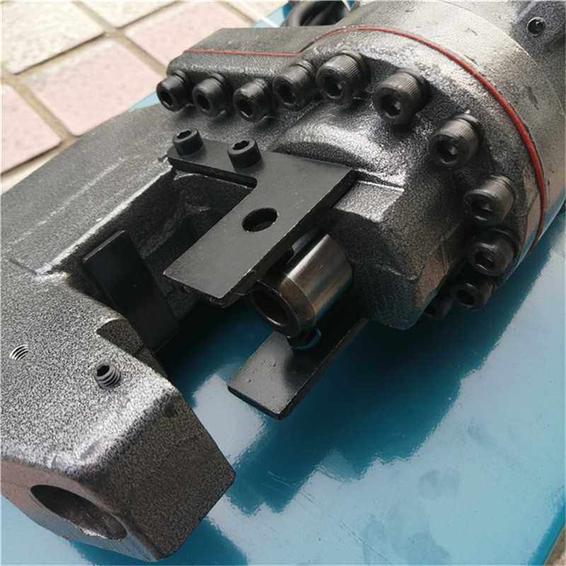 华策牌电动液压冲孔机 铜板铝板冲孔 DCK20手提式槽钢角钢打孔机