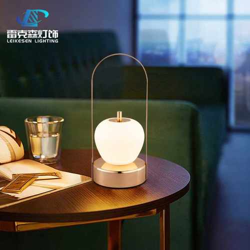 台灯床头卧室充电手提台灯客厅创意复古台灯户外露营高级感氛围灯