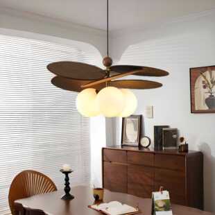 实木吊灯古中卧室吊灯餐厅吧台书房魔豆灯日式 复古民宿灯