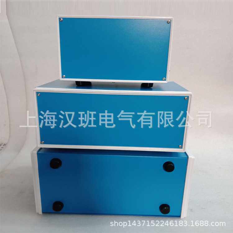 塑框机箱 蓝色机箱 仪表金属外壳配面板115*310*285mm机箱外壳
