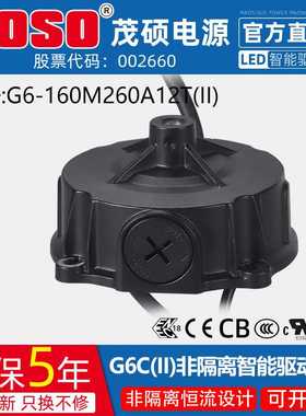 MOSO茂硕电源UL认证G6圆型智能驱动工业照明恒流LED驱动器模块PWM