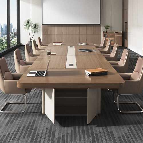 会议桌长桌简约现代办公室桌椅组合长方形接待洽谈长条桌办公家具