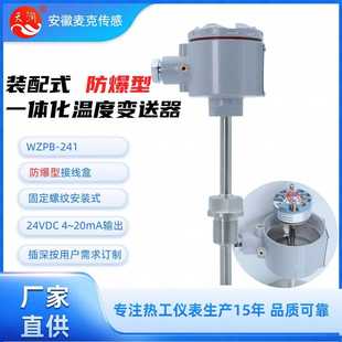 机电一体化本安防爆铂电阻 241 WZPB 20mA 一体化温度传感器