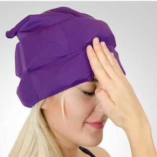 亚马逊面部冷敷头套凝胶冰敷帽子冰帽眼部冷敷冰帽 Headache Cap