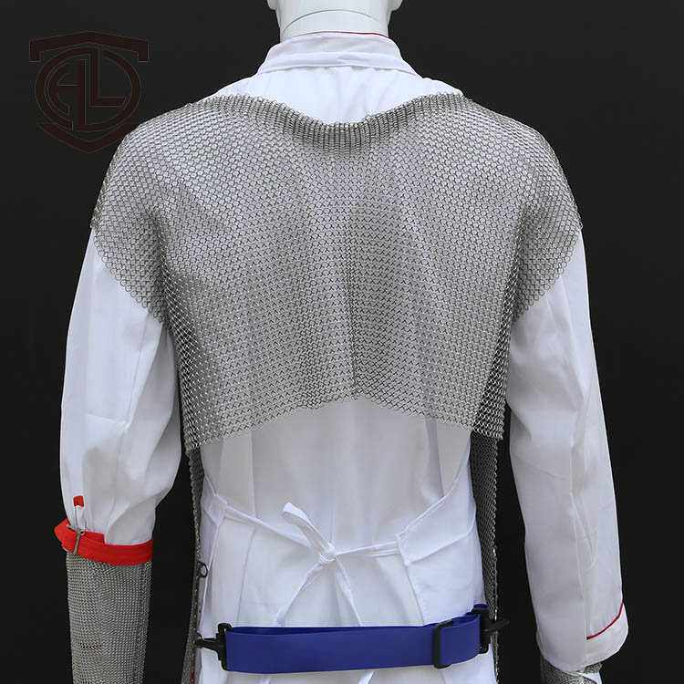 防护金属服防电锯屠宰厂不锈钢防切割围裙玻璃厂防刀防刺围腰