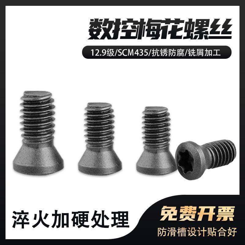 刀杆螺丝12.9级数控铣刀片刀盘梅花U钻螺丝M2M2.2M2.5M3M3.5M4M5