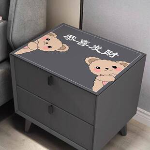 桌面垫床头柜盖垫卡通柜面垫洗衣机盖布防水防滑免洗万能盖可裁剪