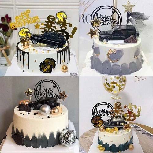 越野车蛋糕装饰摆饰合金大G63小汽车插件男神儿童过生日汽车模型