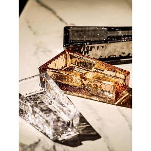 烟灰缸雪茄专用烟灰缸高端小单高端水晶玻璃熏香套家庭客人装饰