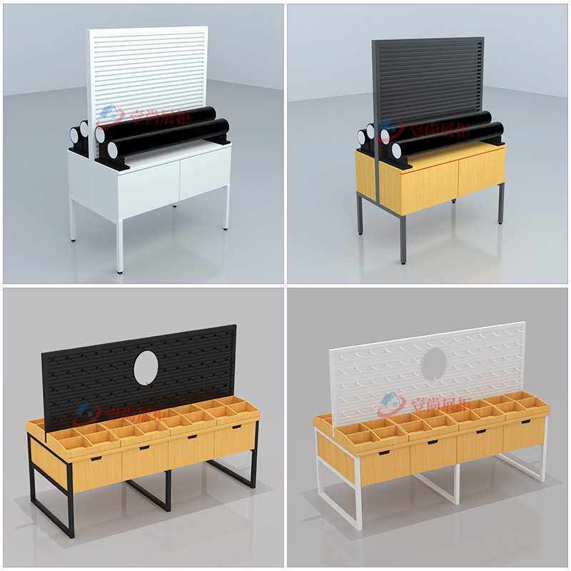 名创货架优品精品店超市货架展示架头饰耳环架子展示柜双面中岛架