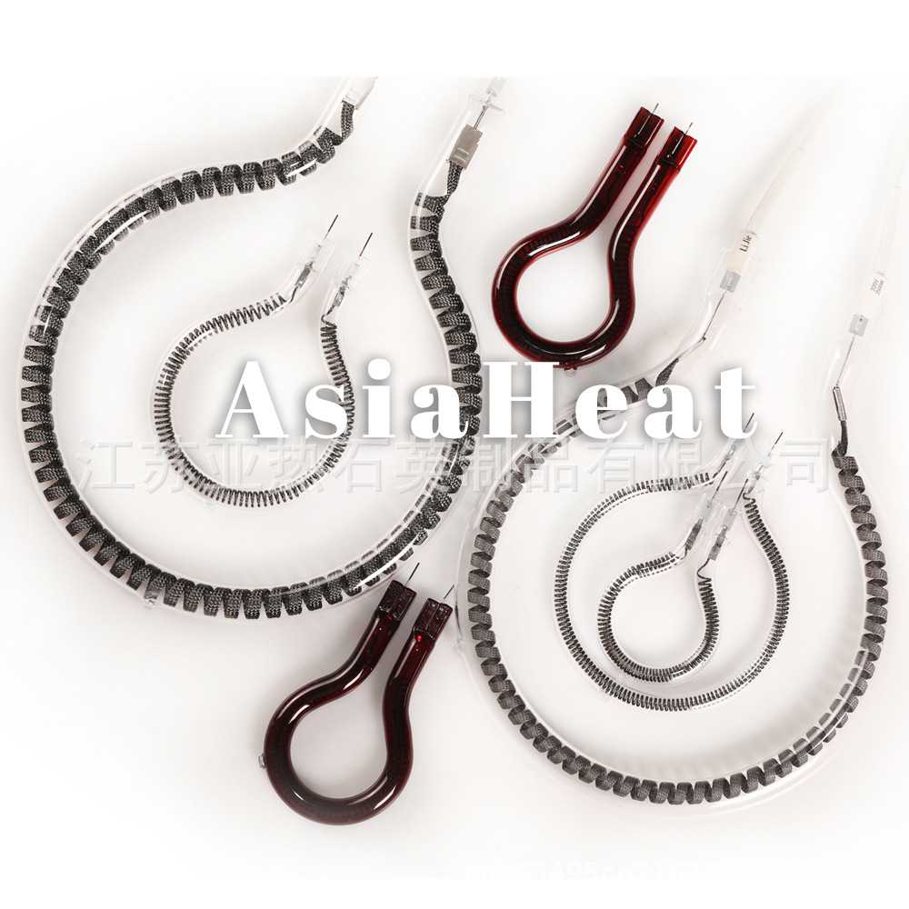 单头单端出线电炉配件功率2千瓦 2KW 碳素灯管碳纤维采暖炉加热管