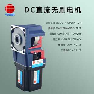 400W缓存输送机减速电6BLD400 30S直流无刷直角中空减速机 24GU