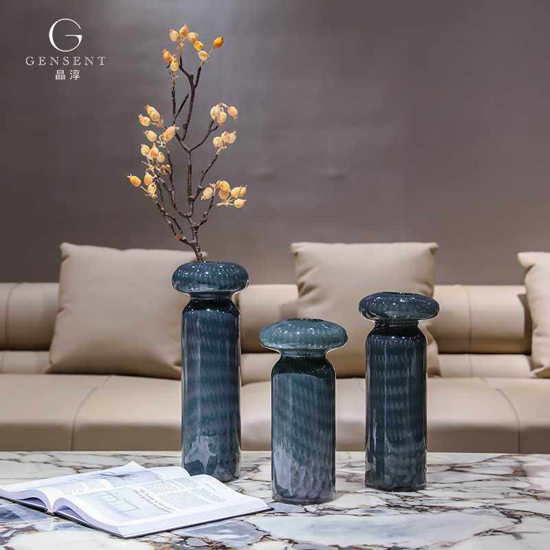 晶淳 诧寂风复古高级感客厅餐桌插花玻璃花瓶 民宿装饰小众摆件高,玩具/童车/益智/积木/模型,垂直悬浮玩具,淘宝优惠券,粉丝福利购,淘宝优惠卷