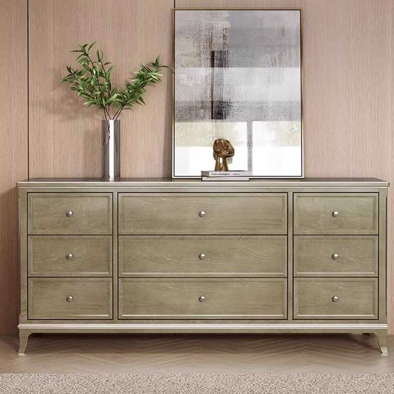 实木斗柜轻奢现代客厅玄关柜美式九斗柜卧室斗厨抽屉收纳储物柜子