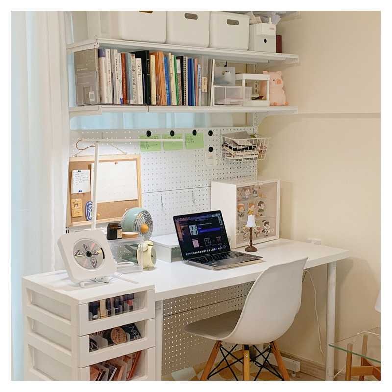 贫美货架书桌书架少女洞洞板收纳置物架组合超市简易拆装网红款