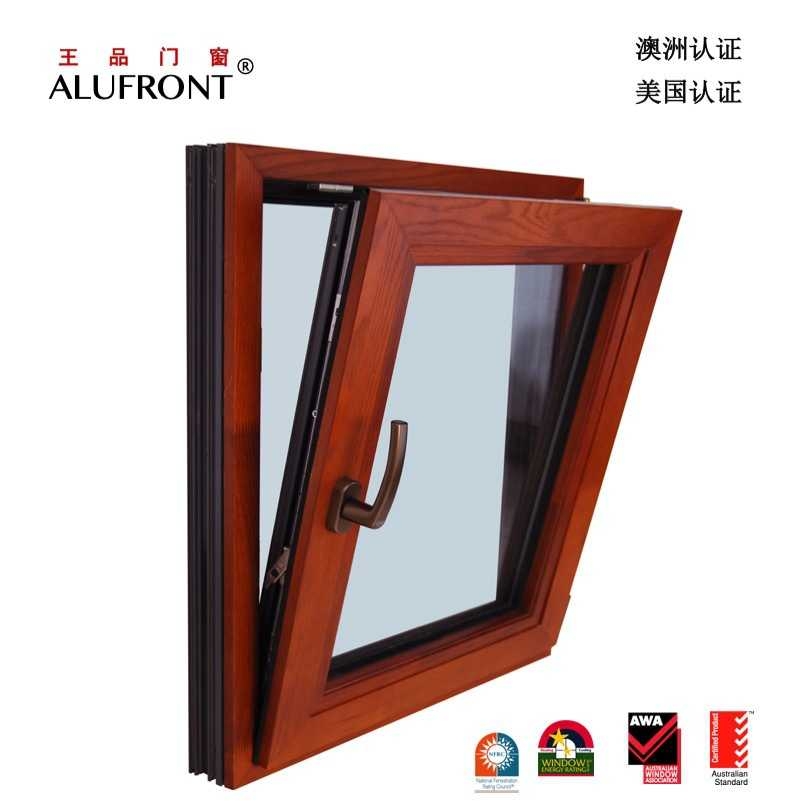 王品 铝木门窗加工 别墅隔音玻璃系统窗户  欧式风格