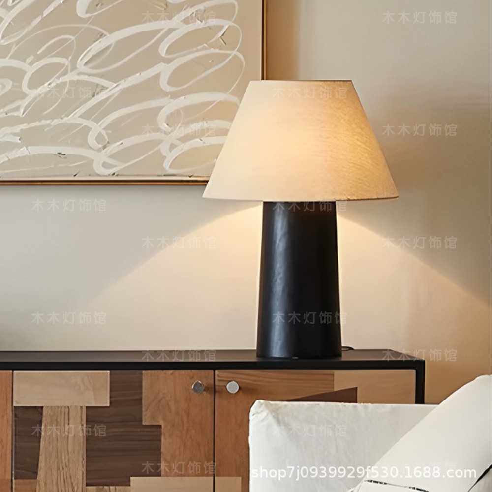 中古风床头台灯2025新款卧室房间氛围装饰法式复古艺术设计师实木