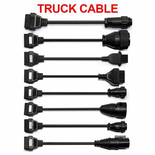 跨境卡车线8条Trucks cables for 150e tcs cdp obd2卡车诊断线