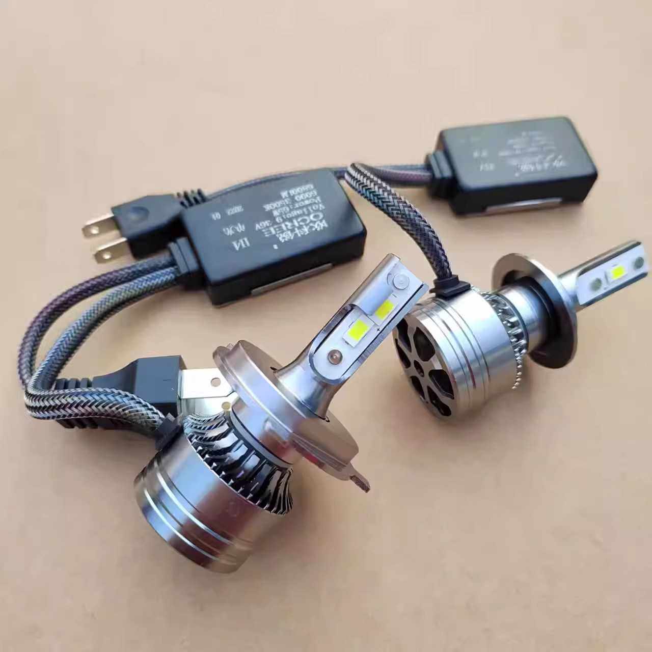 H7H4H1汽车LED灯泡大灯灯芯改装超亮远近光90129005