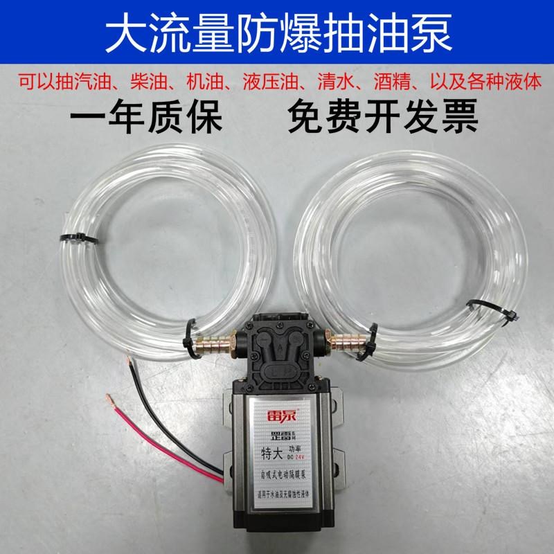 电动抽油泵12V24V220V通用柴油泵小型加L油泵自吸泵抽水泵抽油神