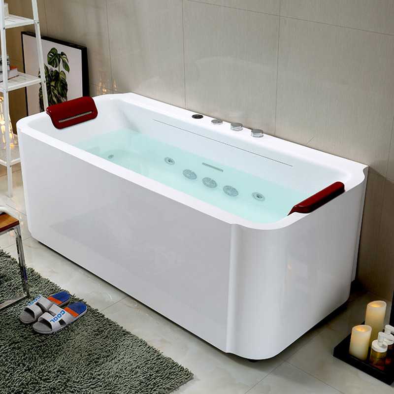 欧美亚克力浴盆酒店家居成人瀑布冲浪浴缸大号按摩泡澡浴缸浴池