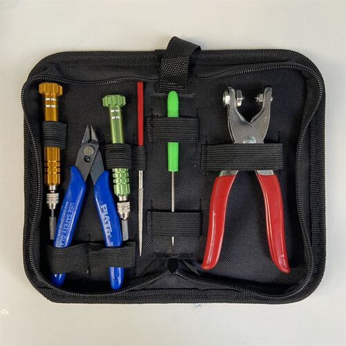 新品羽毛球拍胶粒换转护线管钉边冷压喇叭口钳器工具套装