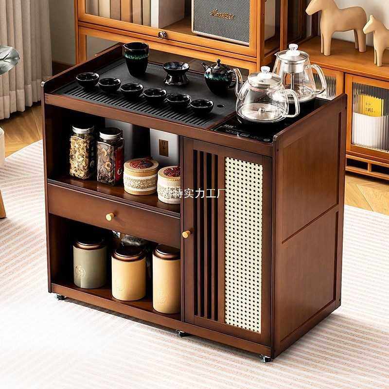 移动茶桌小茶台烧水壶一体家用茶水柜实木茶几茶车阳台煮泡茶桌子,3C数码配件,摄像机配件,淘宝优惠券,粉丝福利购,淘宝优惠卷
