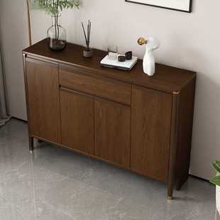 定制新中式轻奢鞋柜全实木鞋柜家用入户门玄关柜包安装大容量鞋柜