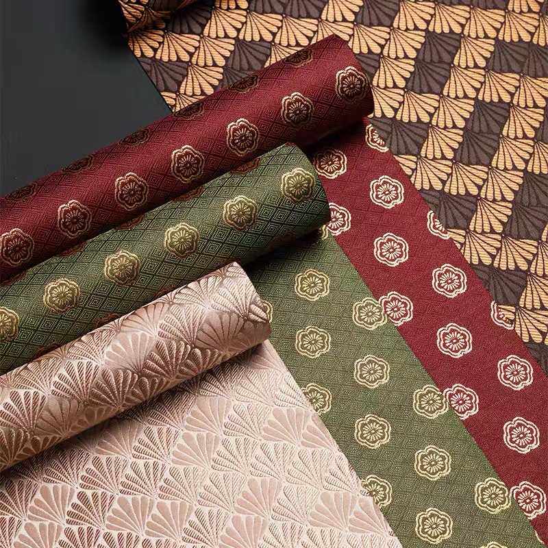 西阵织禅意茶席麻布茶垫桌旗布艺中式简约织锦缎茶台桌布棉麻