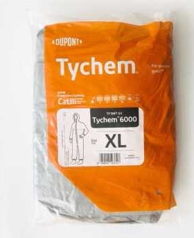 F级防化服Tychem6000 防酸碱防有机溶剂防静电工业连体防化服