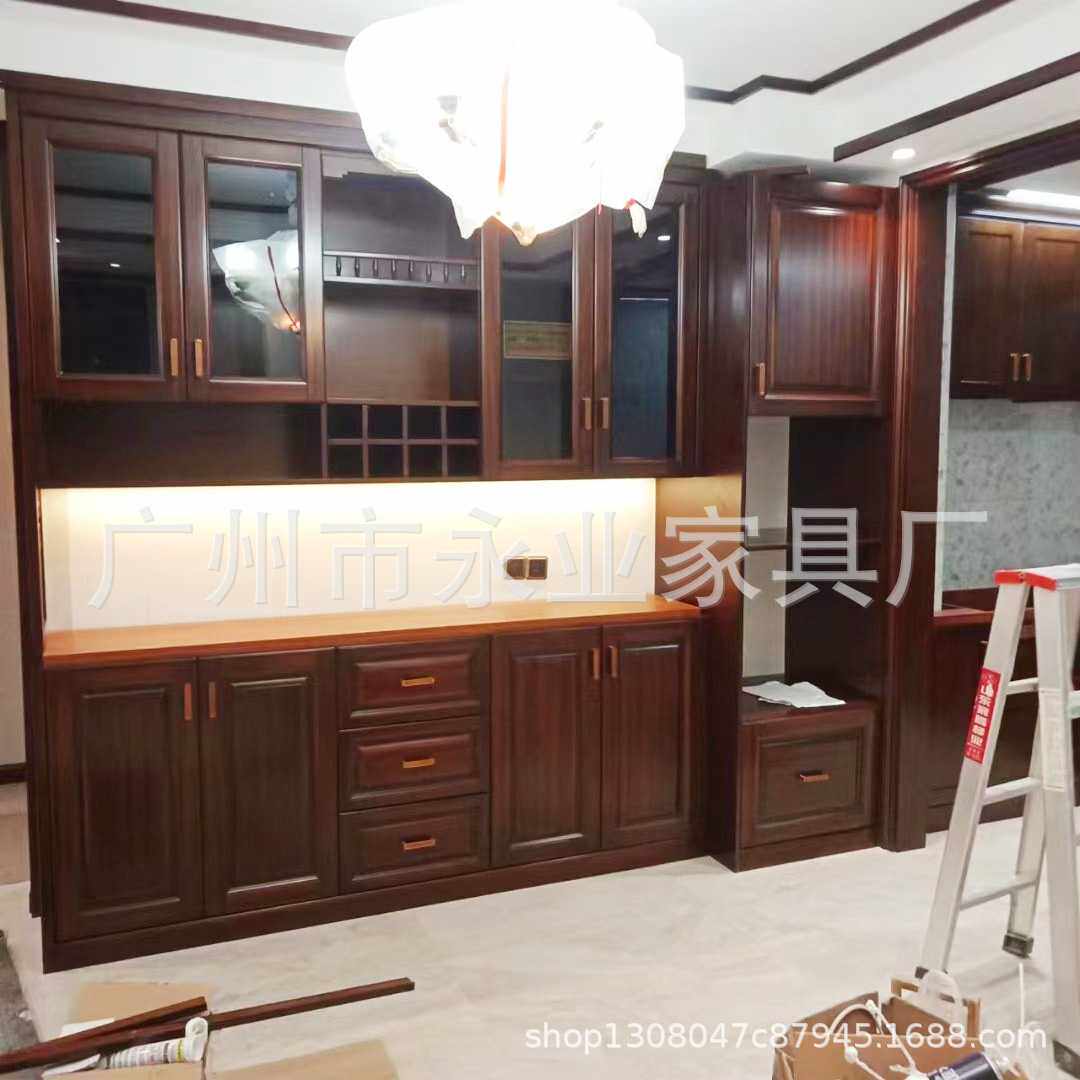全屋定制主卧客厅实木家具 工厂定做酒柜衣柜榻榻米品质保证
