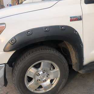 适用07-13年丰田坦途tundra加宽轮眉带钉轮弧苔原宽体侧包围轮旋