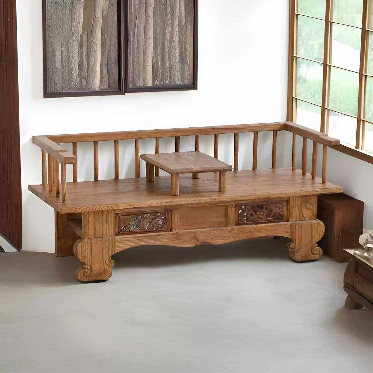 老榆木沙发椅新中式复古风化家具旧门板户外双人椅实木罗汉床,玩具/童车/益智/积木/模型,垂直悬浮玩具,淘宝优惠券,粉丝福利购,淘宝优惠卷