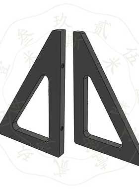 斜角加强筋镂空型型材固定支撑架ZGB11-W30 W40 W50 W60 W80 W100