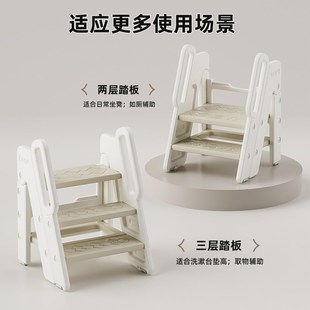 宝宝洗手台阶凳幼儿洗脸垫脚凳婴儿童洗漱L台阶梯踩凳脚踏增高折
