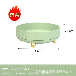 厨房可旋b转置物架轻奢家用大容量桌面多功能调味品塑料收纳盒