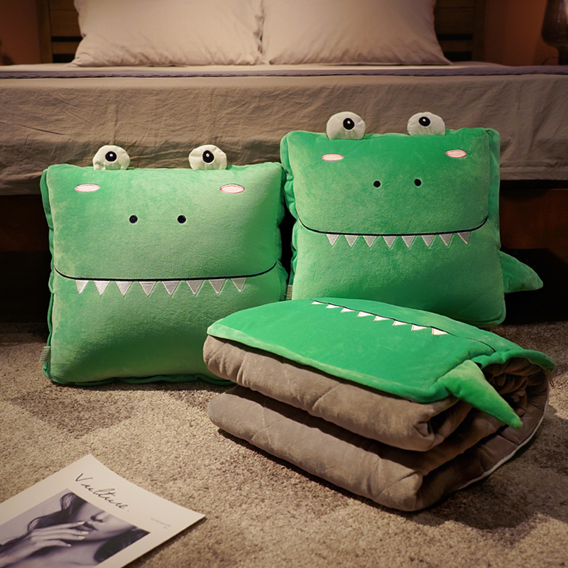 抱枕被子两用二合k一汽车折叠靠枕午睡毯子枕头办公室加厚车上车