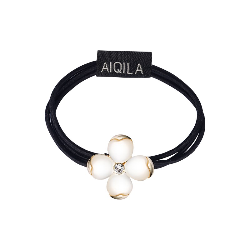 AIQILA头绳202p4年新款法式高级感经典四叶气质款高弹力耐用橡皮