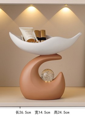 石来运转入户玄关钥匙收纳摆件客厅酒柜电视柜陶S瓷装饰品乔迁礼