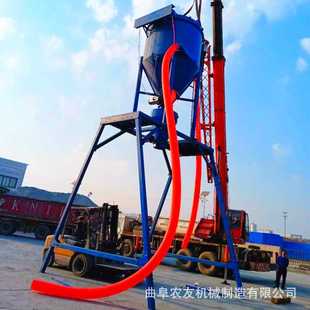 电厂清灰机农友厂家炭黑粉装吨包气力输送机 石灰石粉清库吸灰机