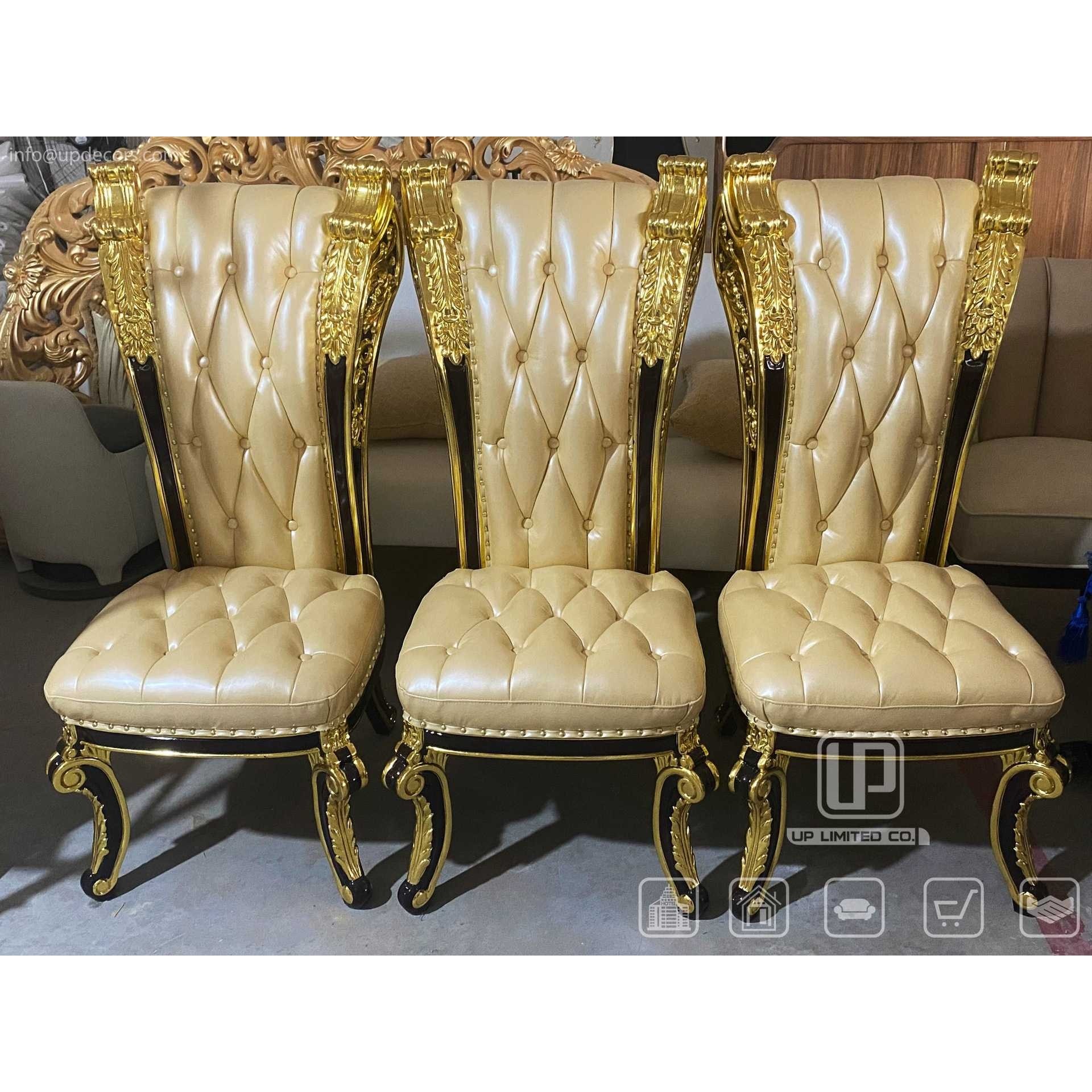 欧式雕刻翅膀复古拉扣皮革餐桌椅奢华雕花贴金箔实木腿部古典椅子,3C数码配件,摄像机配件,淘宝优惠券,粉丝福利购,淘宝优惠卷