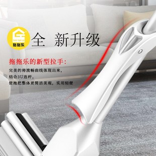 可伸缩胶棉拖把拖布y家用拖地吸水海绵懒人神器去污清洁 跨境爆款